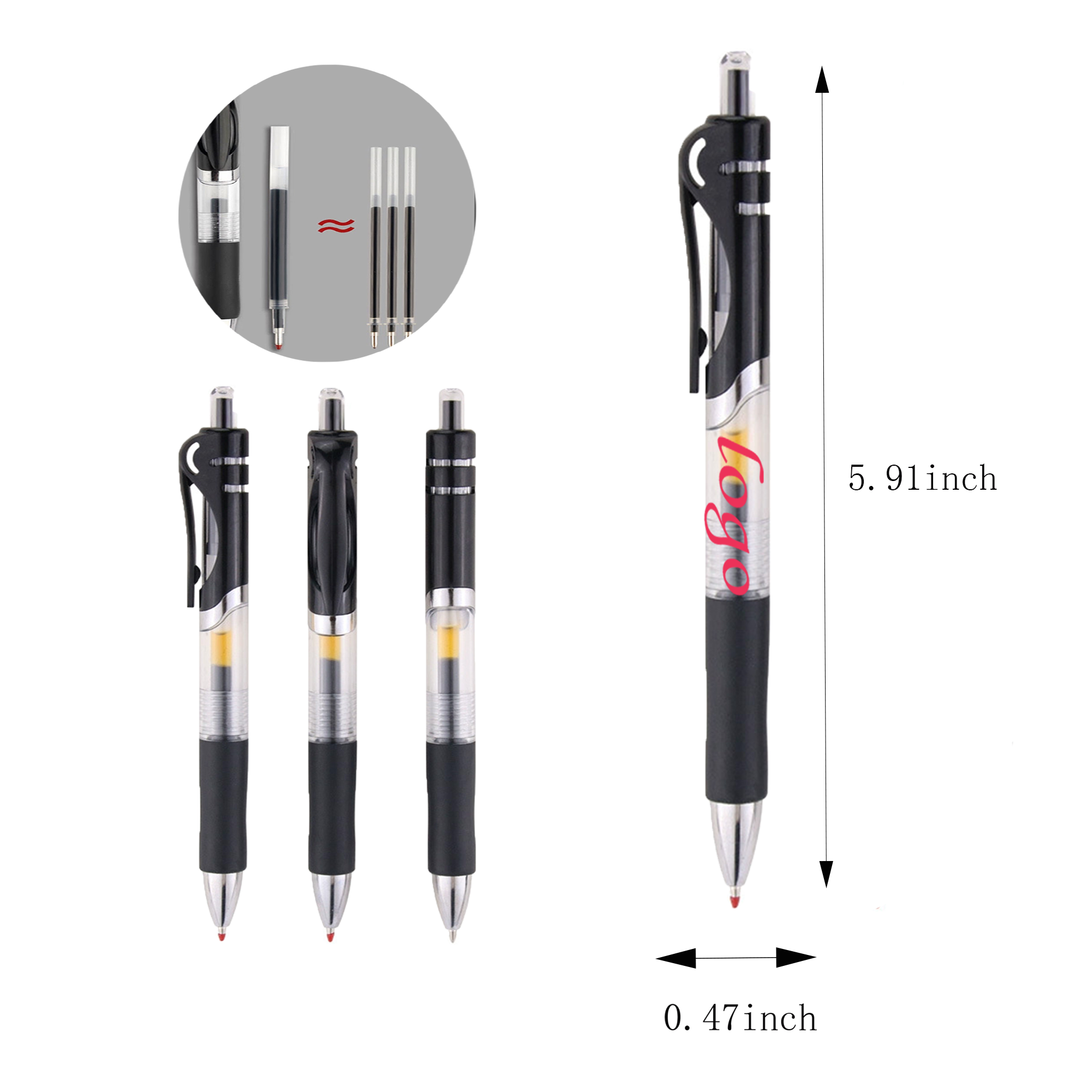 High-Capacity Smooth Gel Pen MOQ50 2