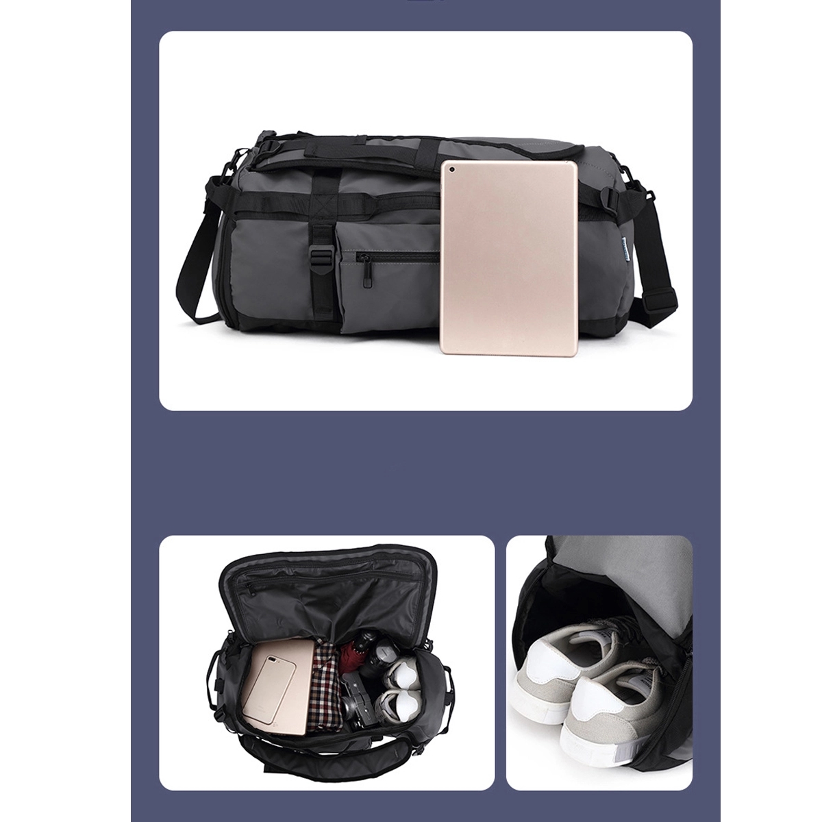 Duffel Bag 21 Inches Foldable Gym for Men Lightweight 2
