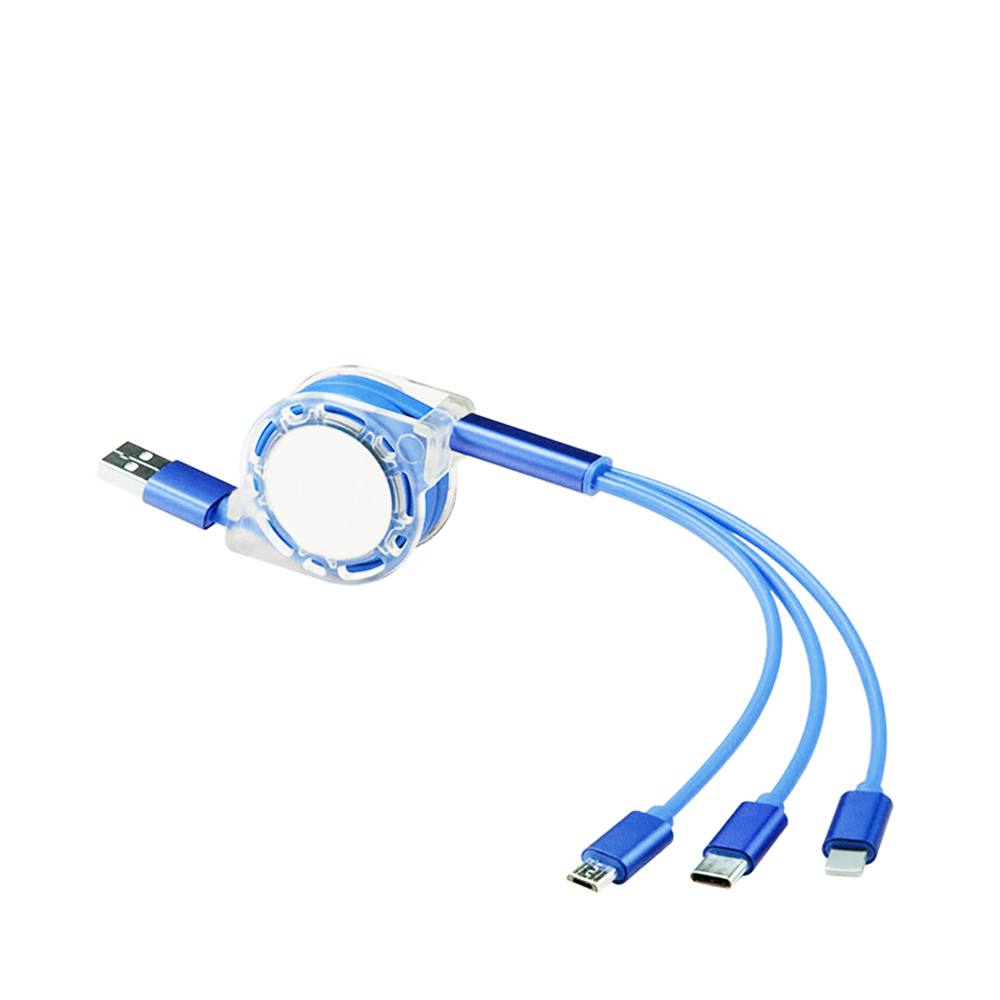 TriFlex Retractable 3-in-1 Cable 12