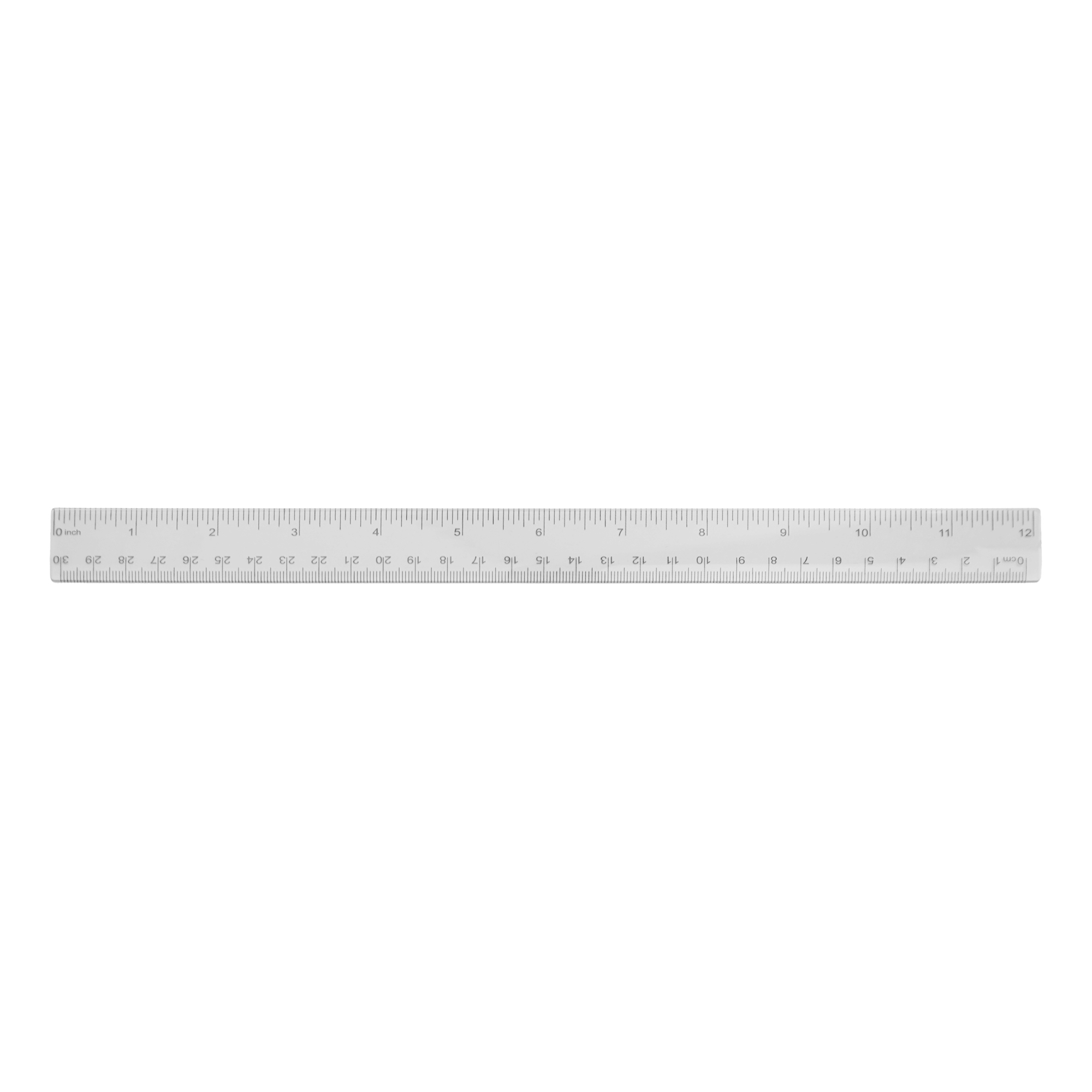 12" Colorful Plastic Ruler with Black Scale 4