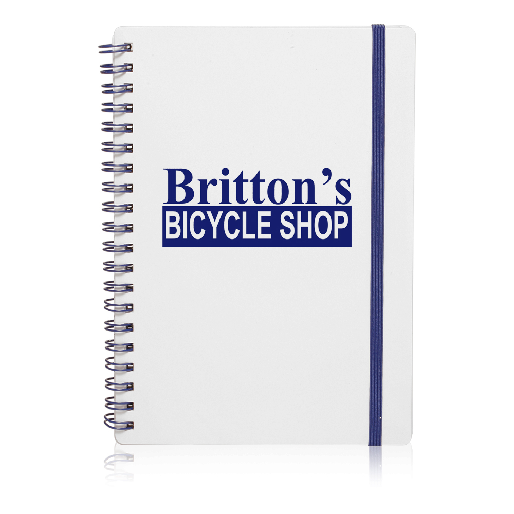 Spiral Notebook with Color Accent - 5" W x 7" H 9