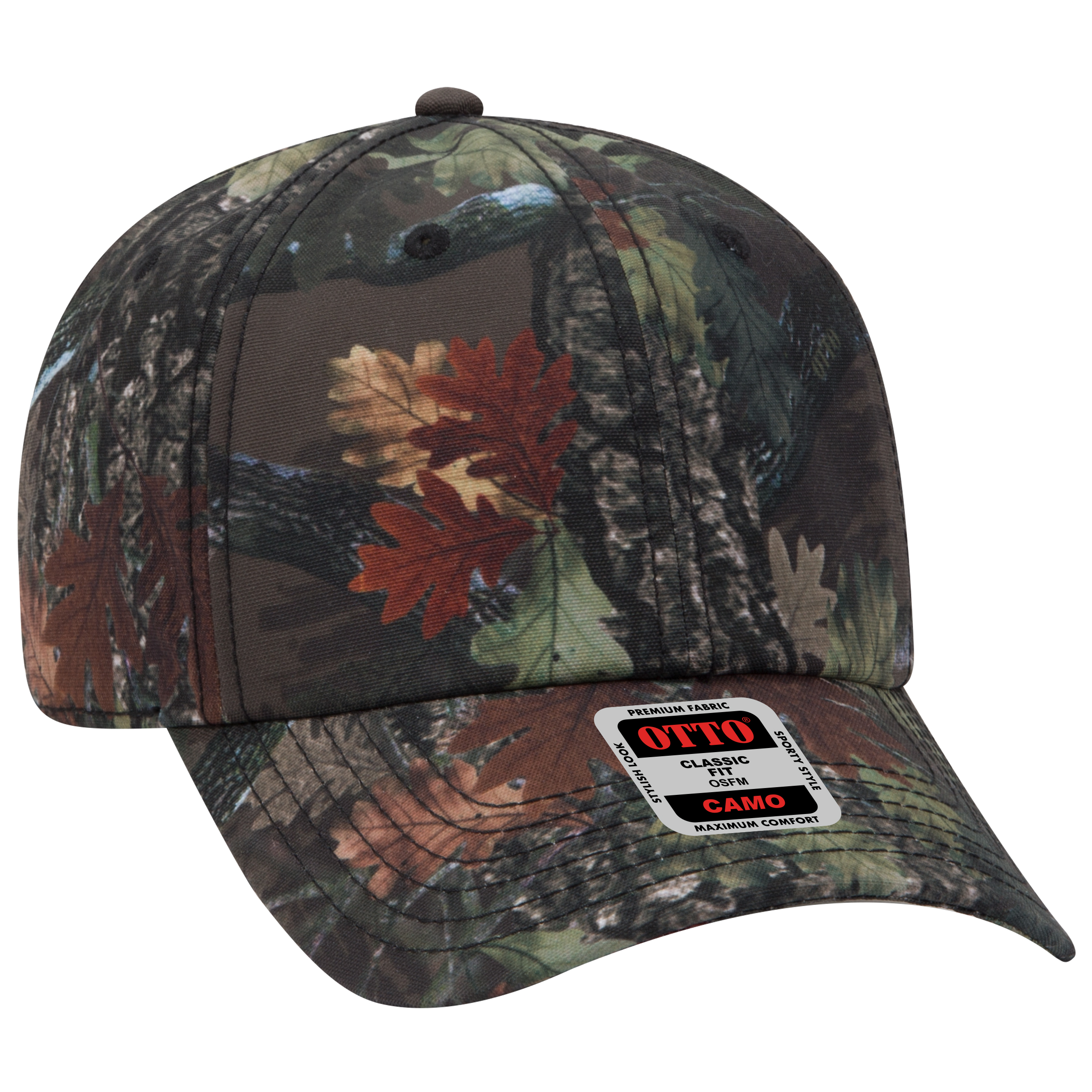 OTTO CAP® Camouflage 6 Panel Low Profile Baseball Cap 3