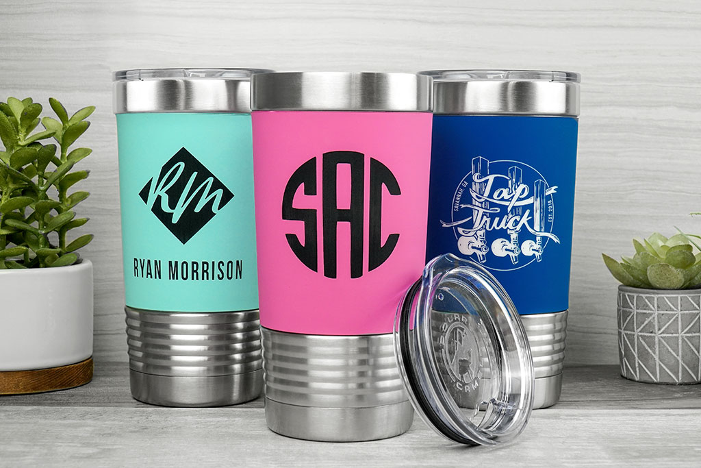 20 oz Silicone Grip Polar Camel Metal Tumbler 2