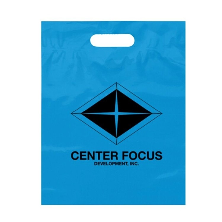 9.5" x 12" Wholesale Die Cut Handle Plastic Bags 9.5" x 12" Wholesale Die Cut Handle Plastic Bags 2