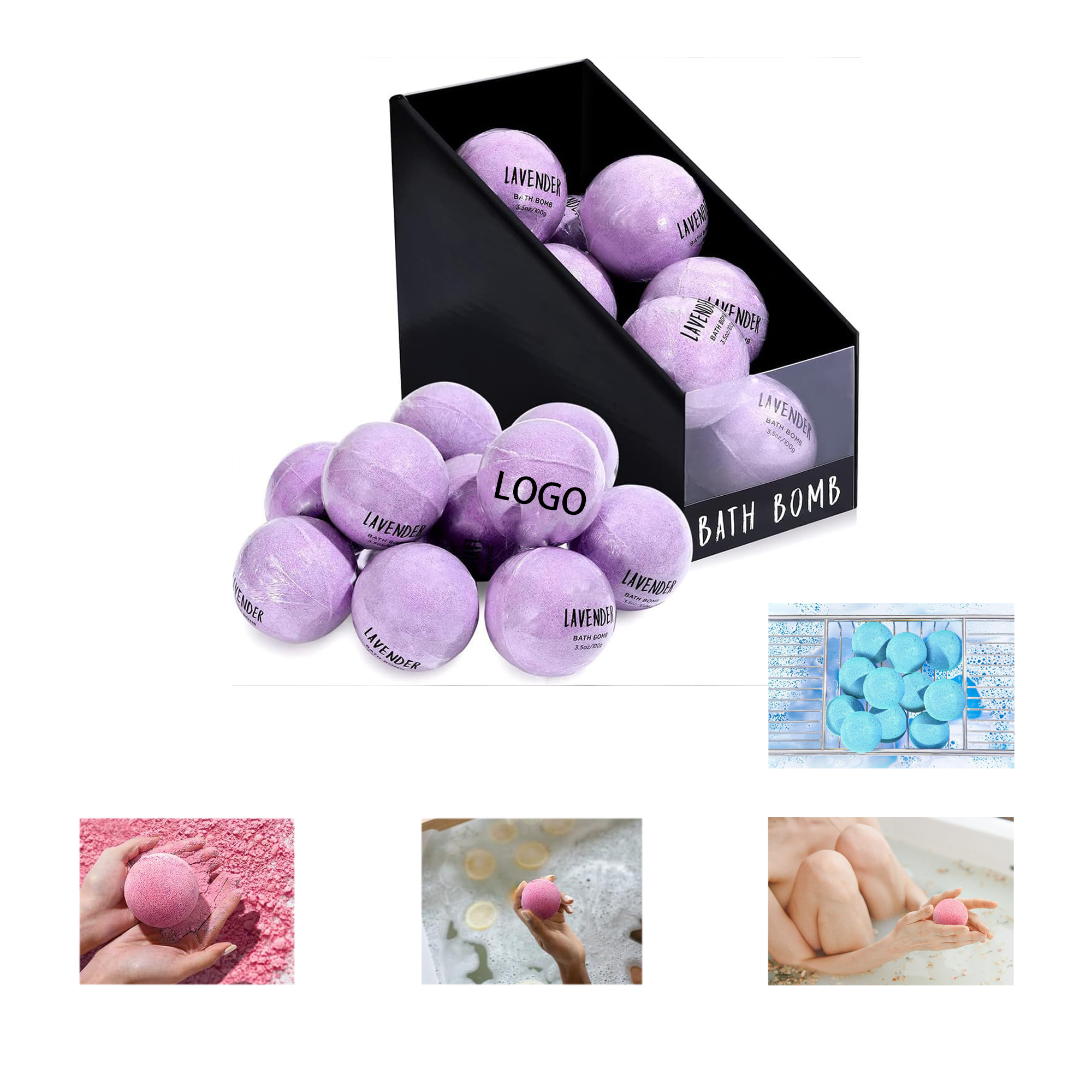Handmade Essential Oil Sea Salt Bath Balls 1