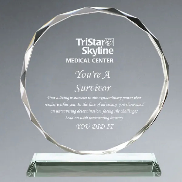 Faceted Round Crystal Award 2