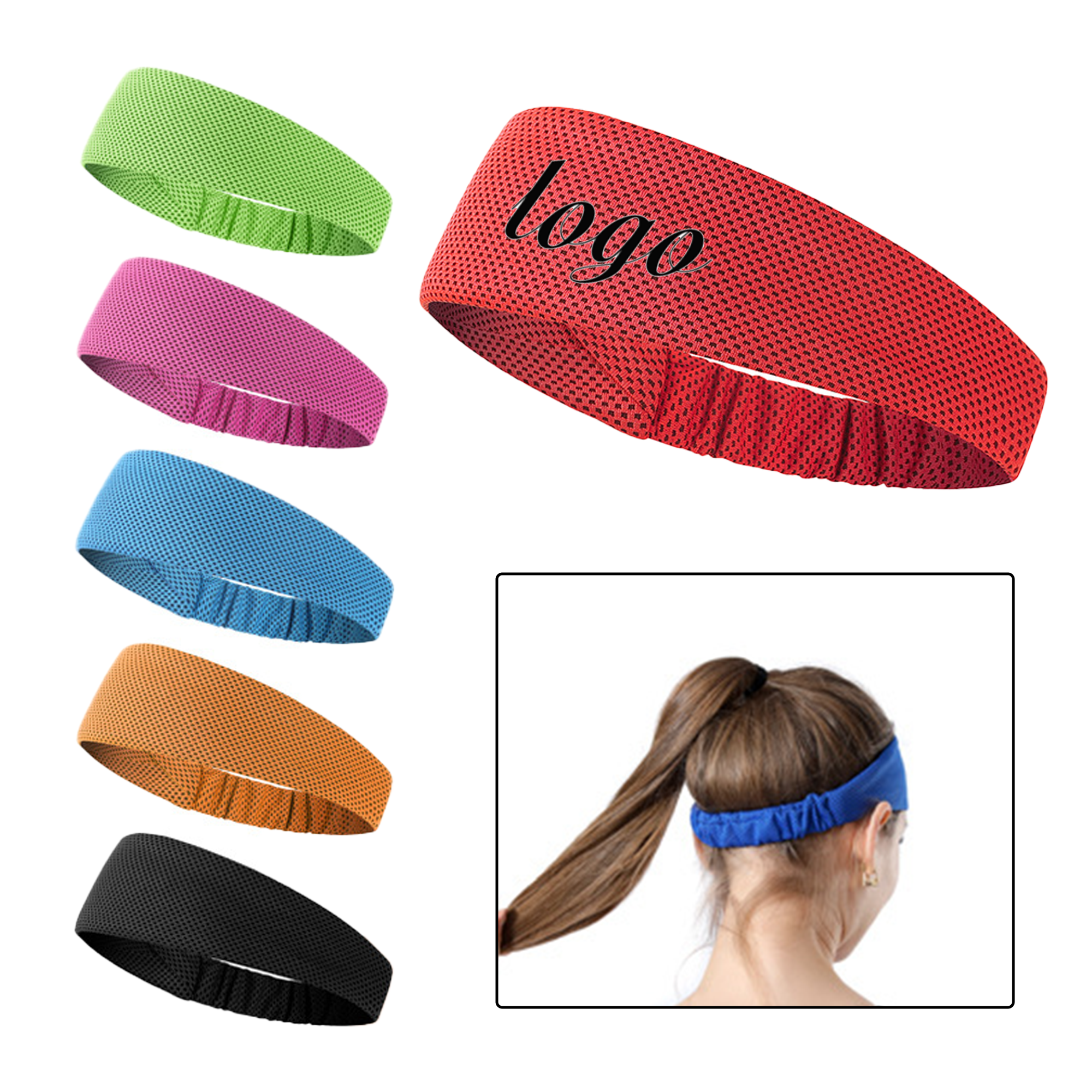 Sports Sweat-Absorbing Wide Headband 1