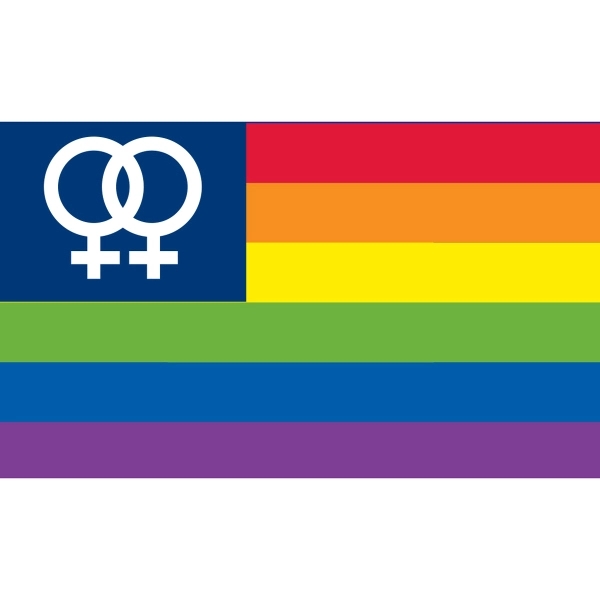 Double Female Premium Car Flag 1