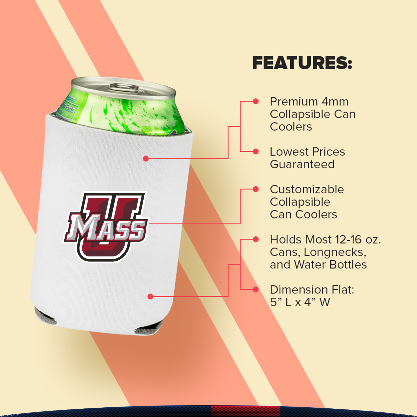 Erin Collapsible Can Coolers, custom koozie with logo imprint 9