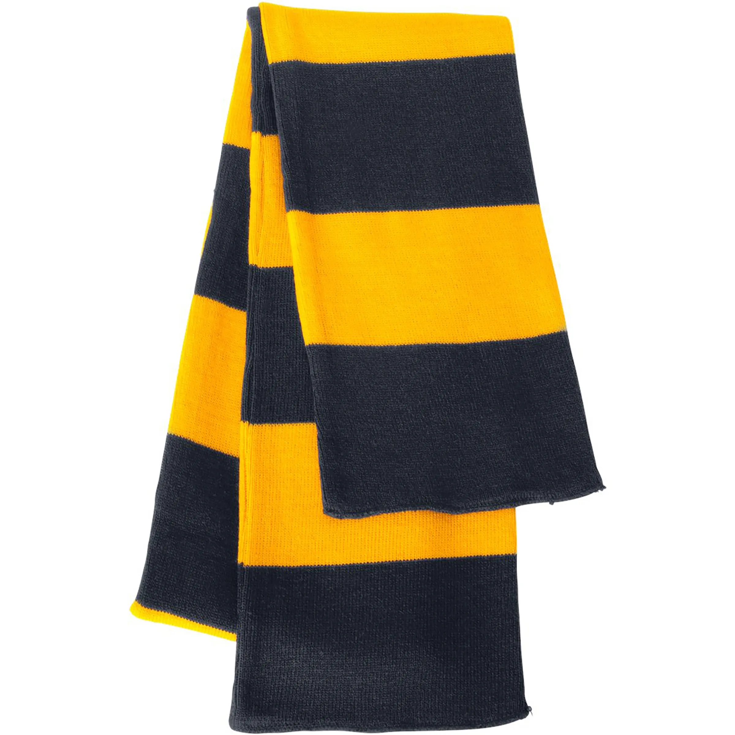 SPORTSMAN RUGBY-STRIPED KNIT SCARF 18