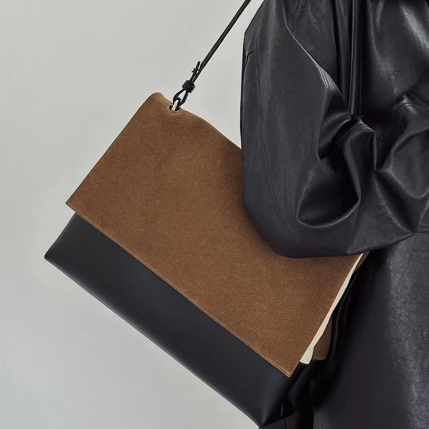 Waterproof Vintage Genuine Leather Messenger Tote Bag 5