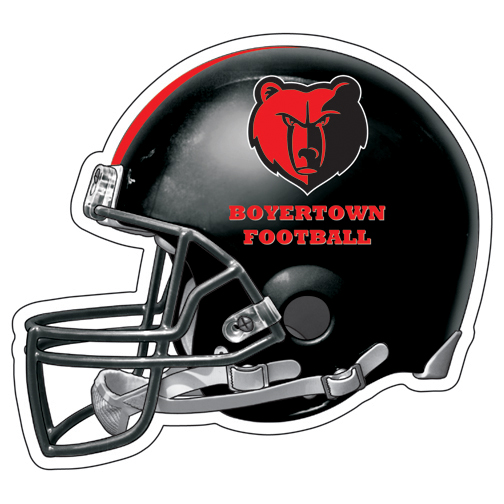 Custom 12" Football Helmet Car Magnet 2
