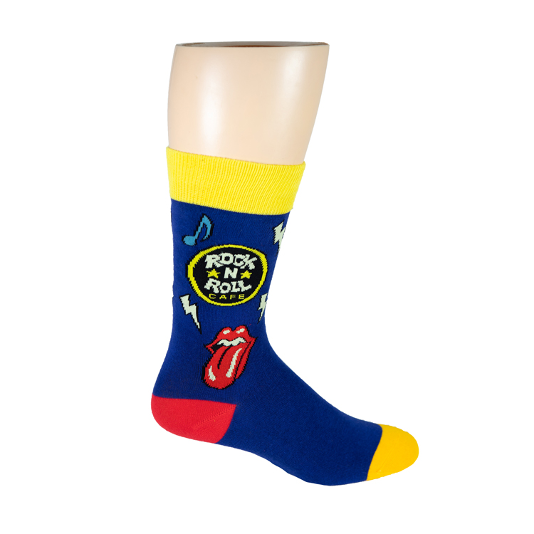 Woven Graphic Crew Socks 4