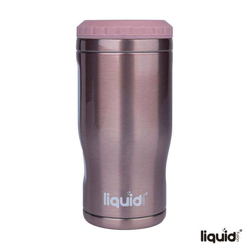Liquid Fusion® Icy Bev Kooler® 4-In-1 Double Wall Stainless Steel Can Cooler / Tumbler 9