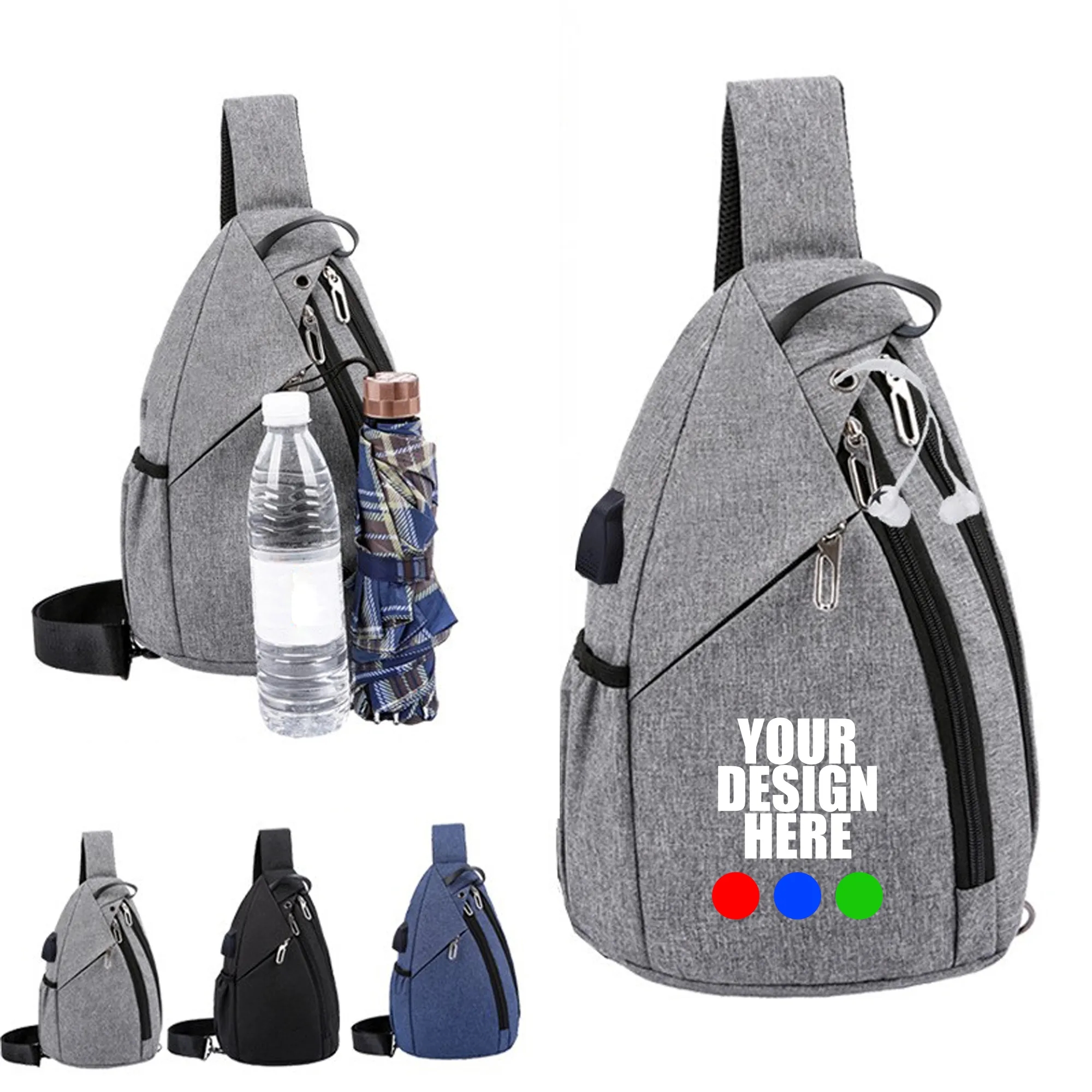 USB Oxford Crossbody Bag 3