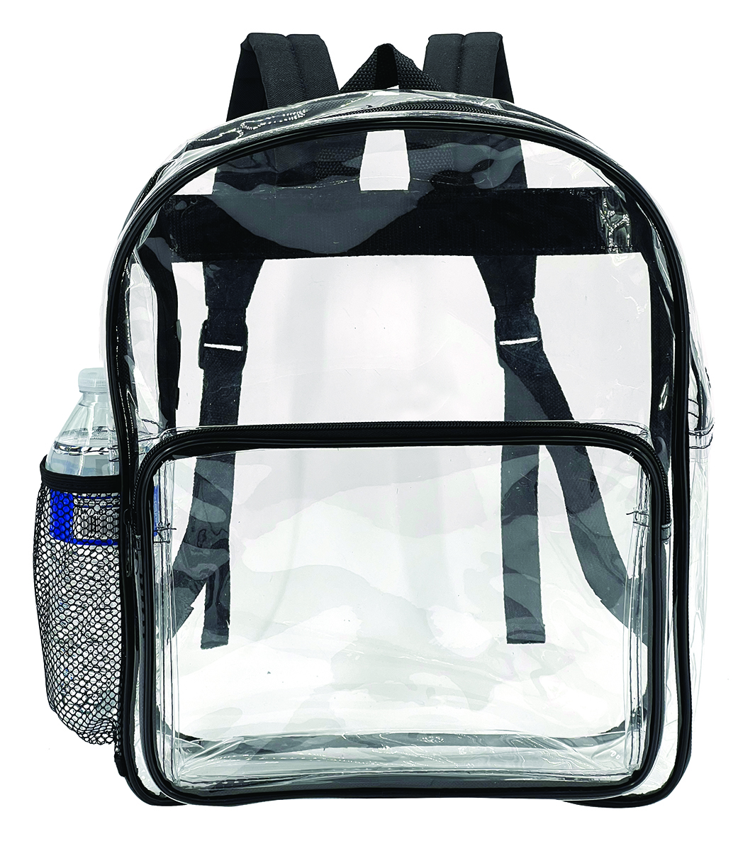 Clear Backpack with One Side Mesh Pocket 3