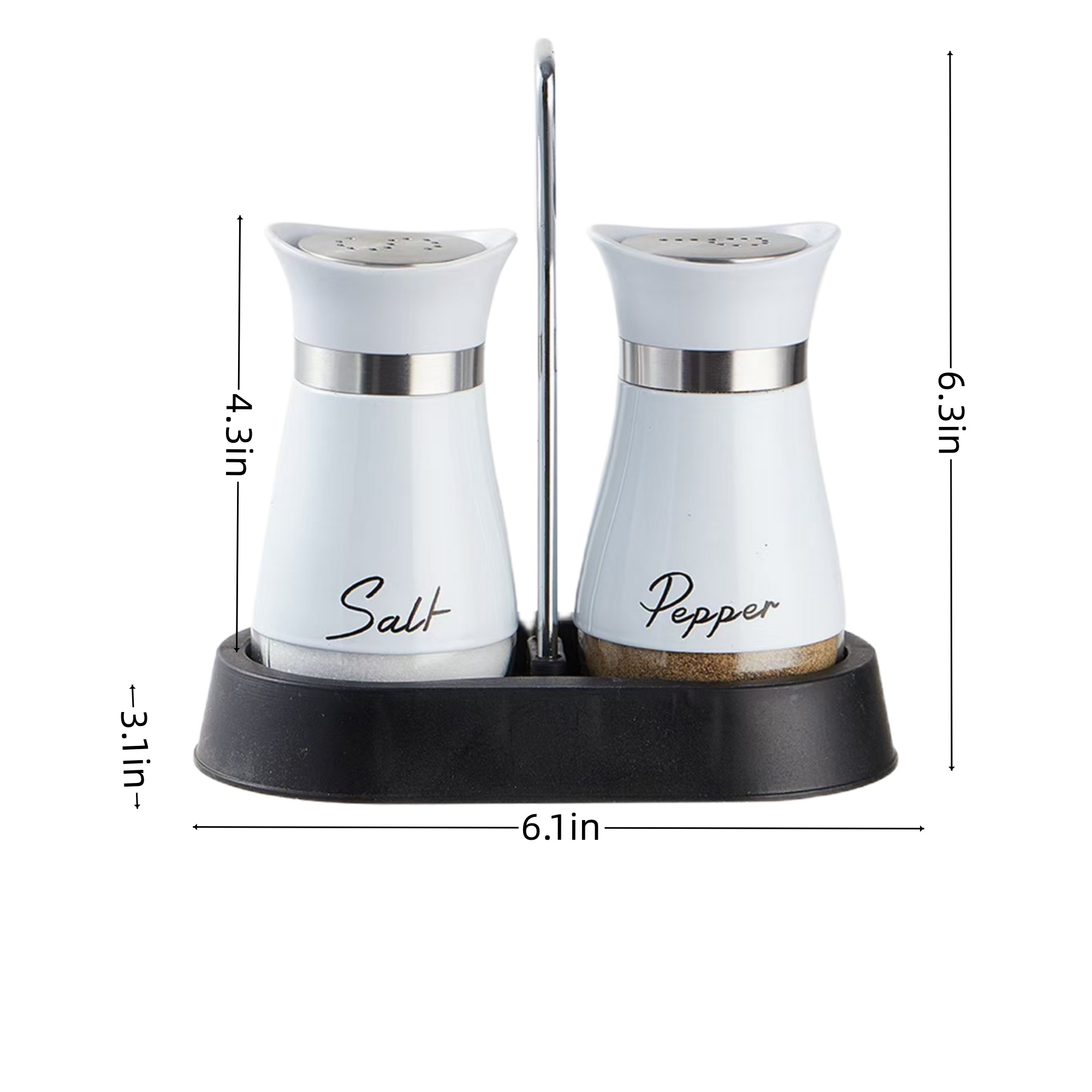 Stainless Steel Kitchen Spice Jar Set 3