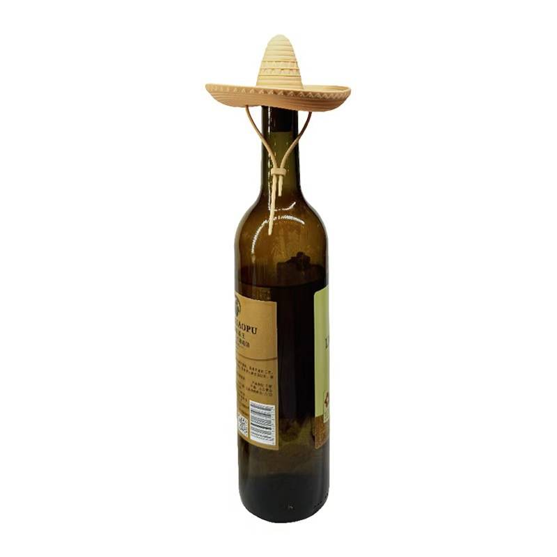 Creative Western Cowboy Straw Hat Wine Stopper 5