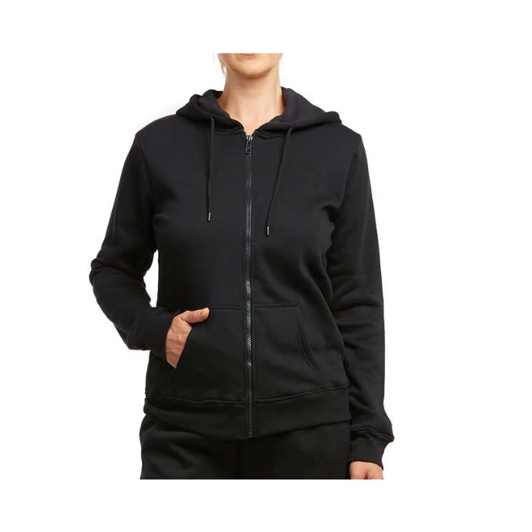 Sofra Ladies Fleece Jackets Black Small
