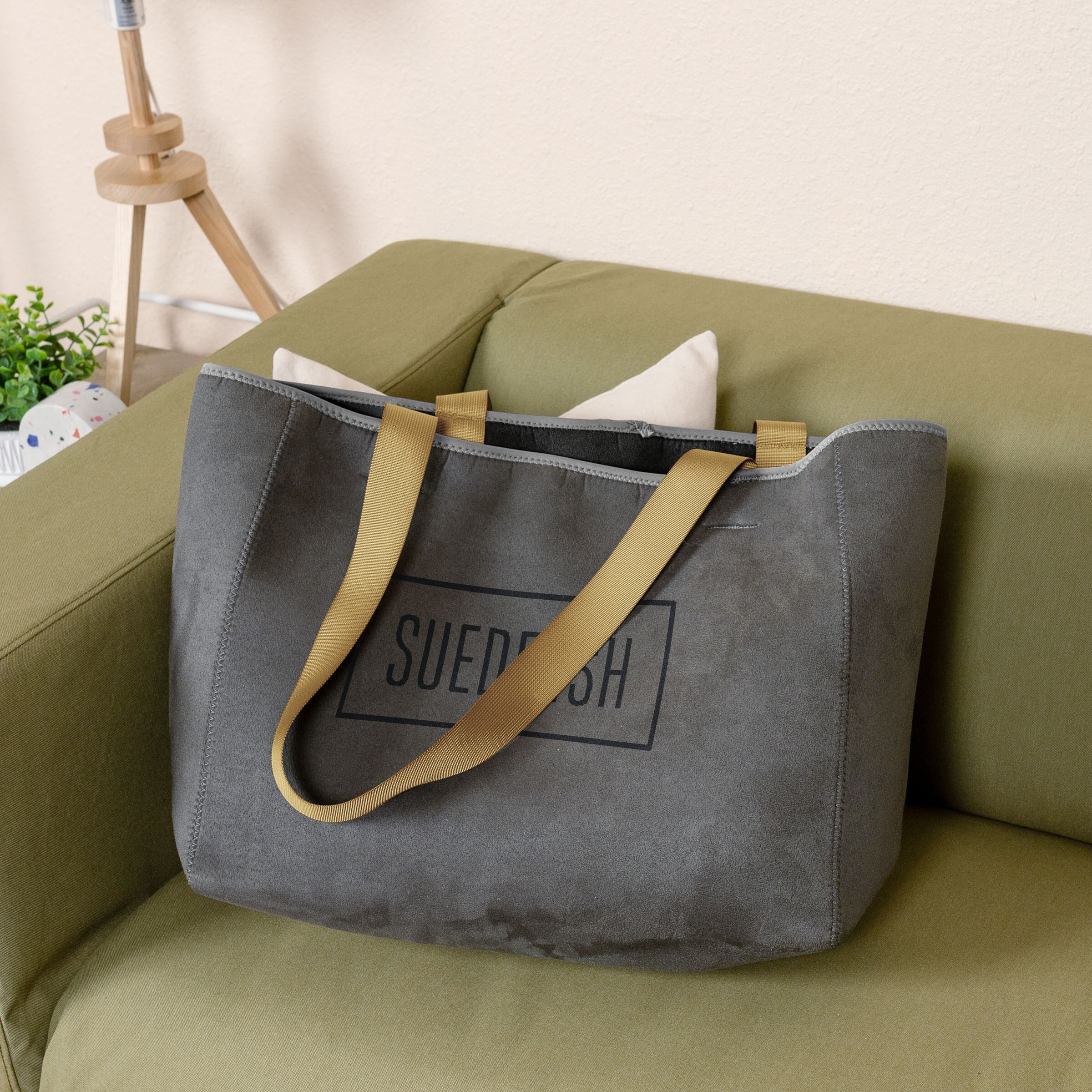 ALL DAY TOTE - SUEDE-ISH NEOPRENE - LARGE