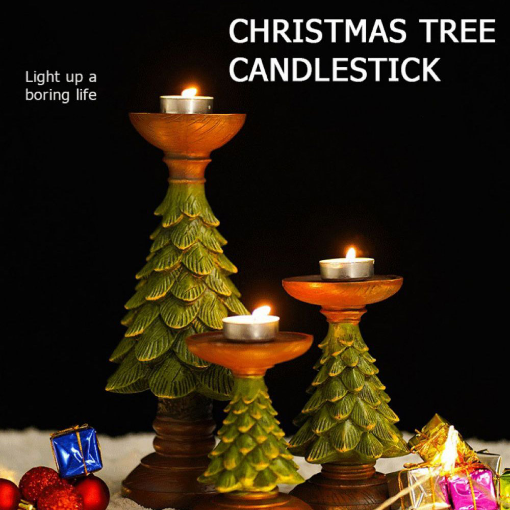 Christmas tree candlestick decoration 4
