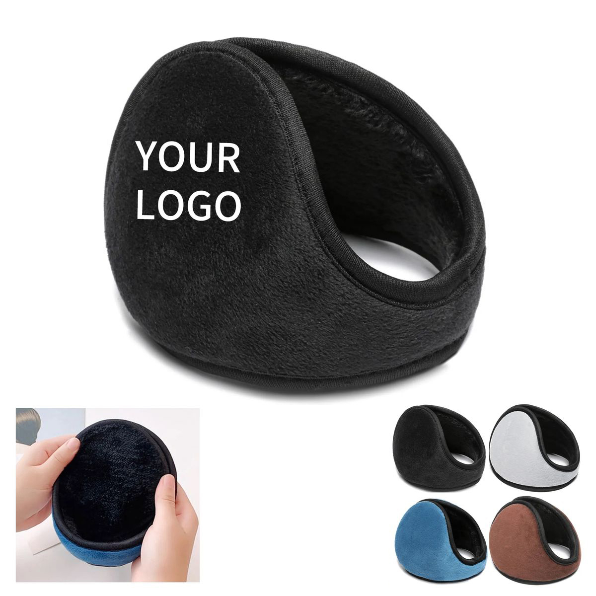 Lightweight Winter Earmuffs with Plush Lining 3