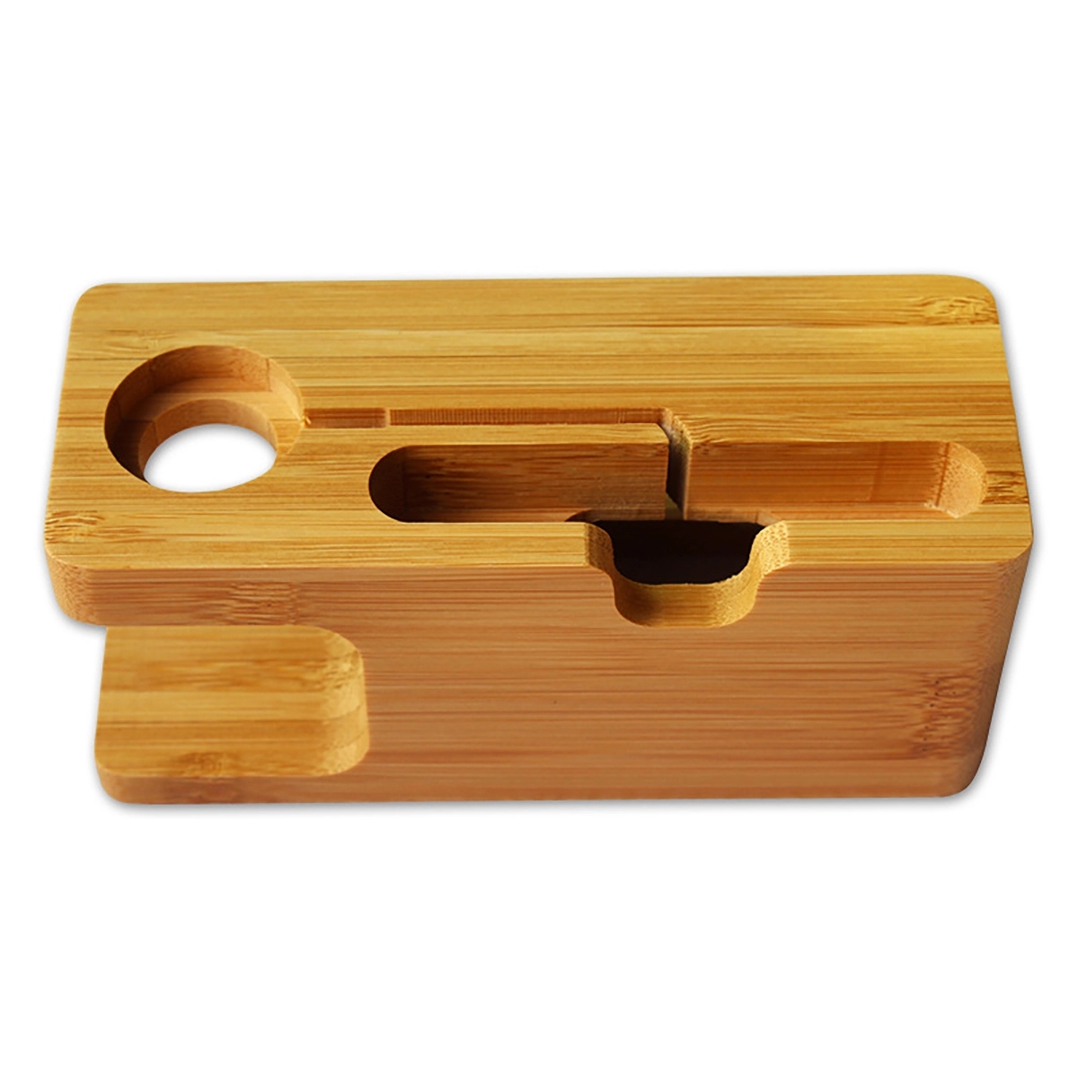 Bamboo Charging Station Wood Charge Dock 2