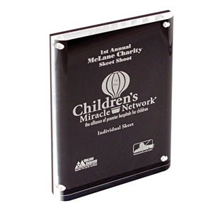 Magnetic Floating Self Standing Acrylic Plaque 2