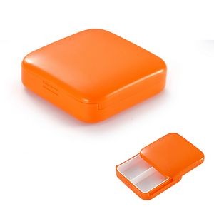 Portable Slide Lid Pill Case With Two Compartments 4