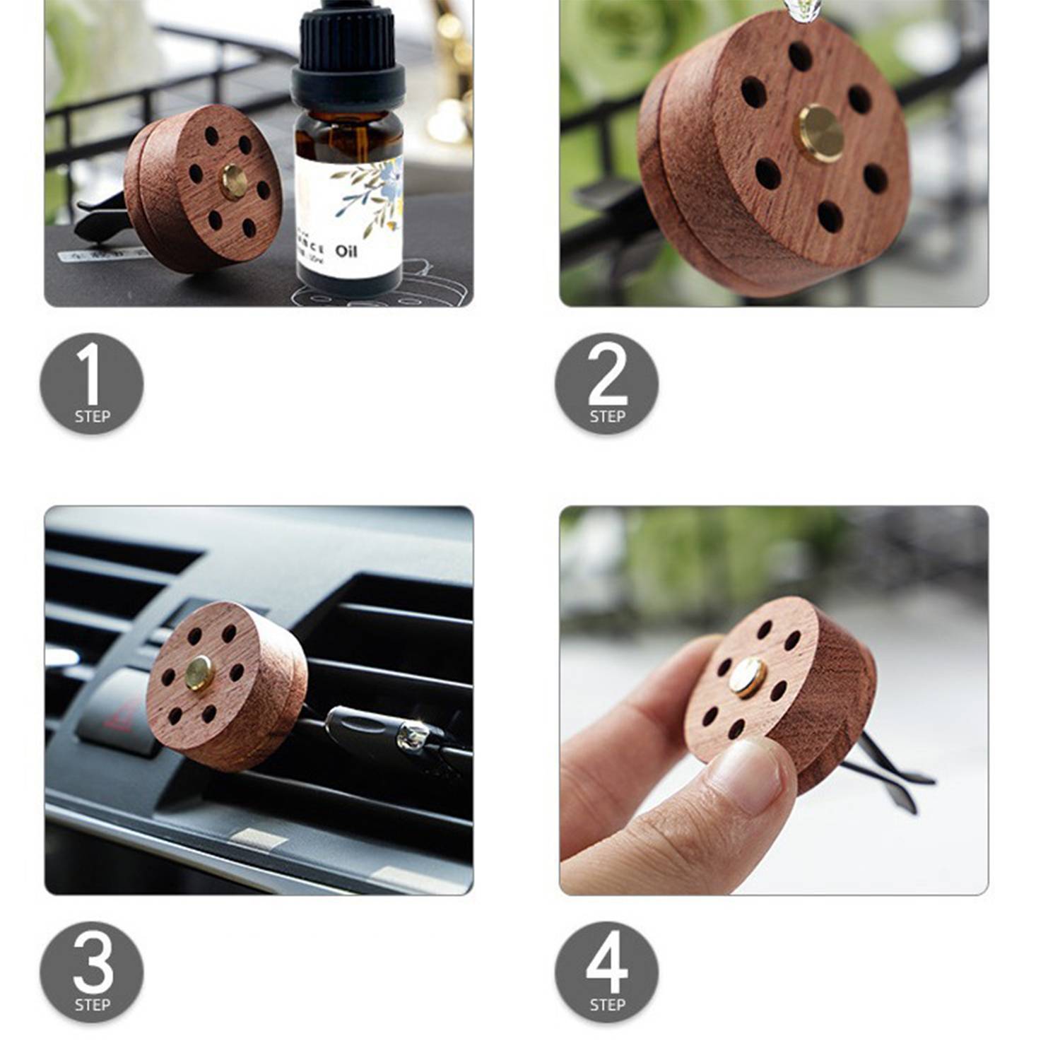 Car Wooden Aroma Diffuser 8