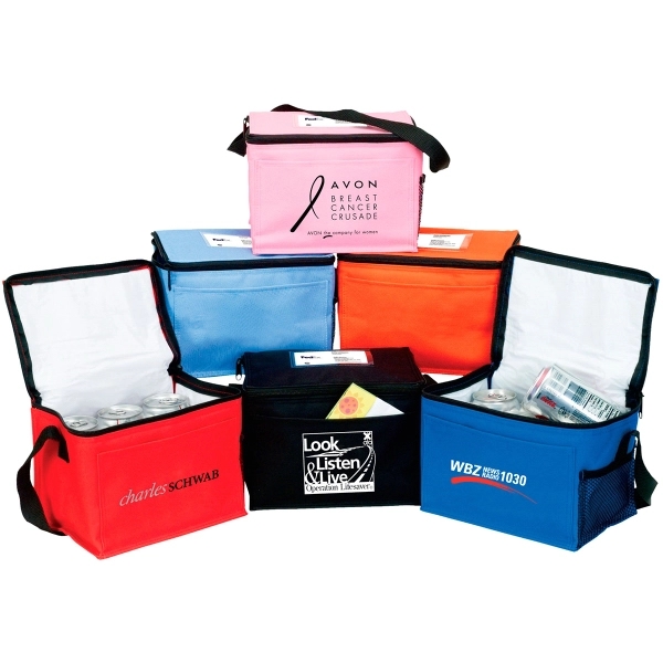 Bedford 6 pack Insulated Cooler, custom cooler bag with logo imprint 1