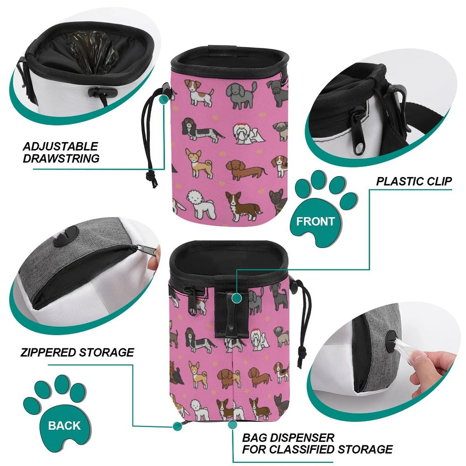 Polyester Dog Treat Training Pouch 10
