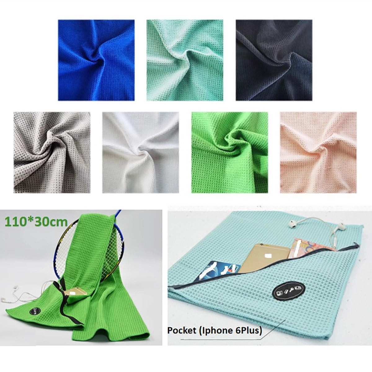 Sports Towel Microfiber With Pocket 3