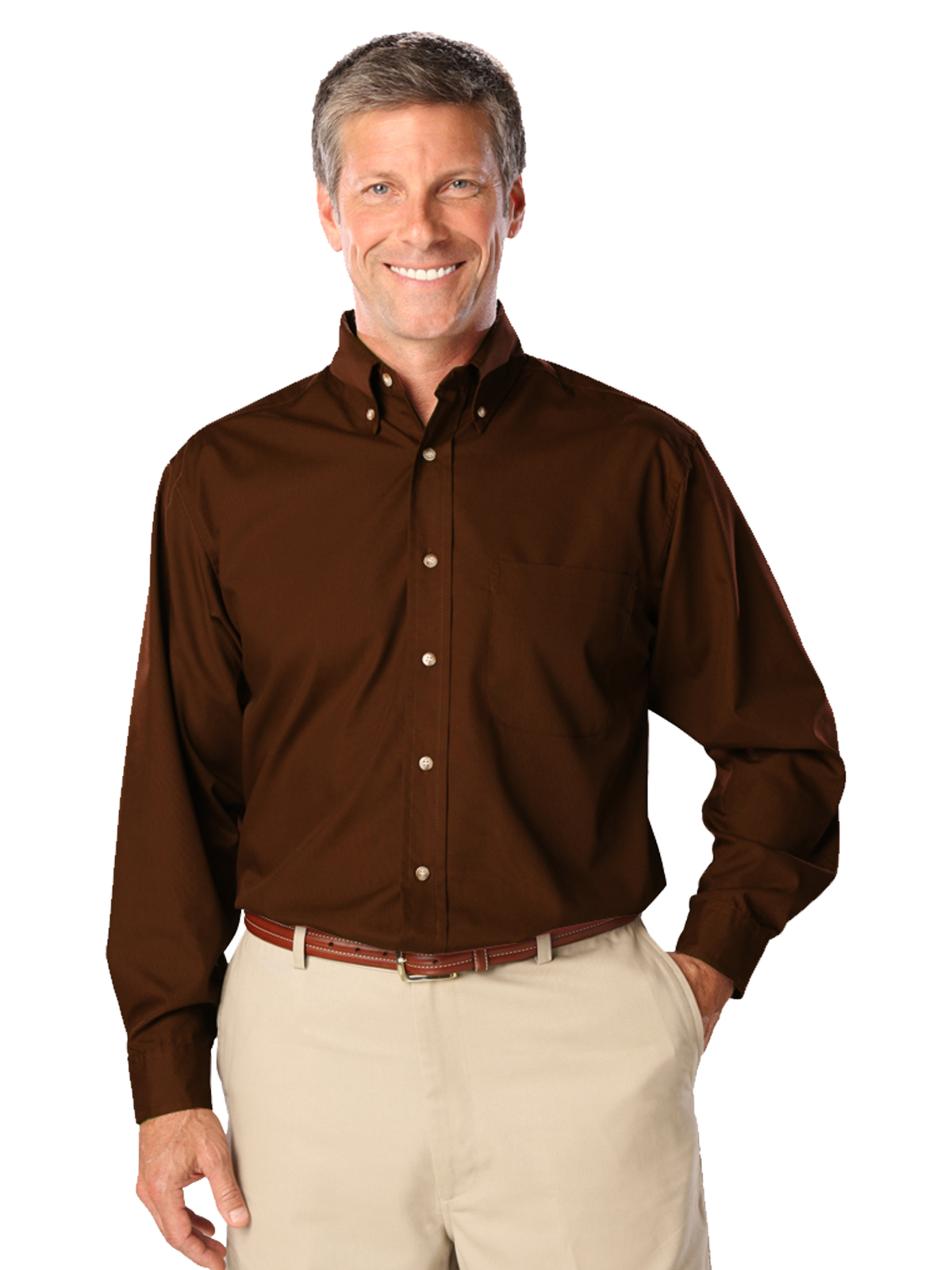 Blue Generation - Men's 1-Pocket Superblend Poplin Shirt 82