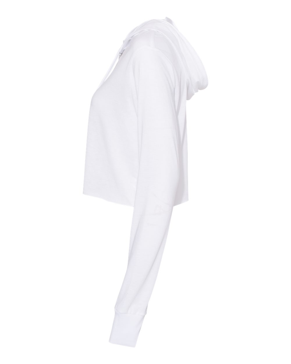 Women's Triblend Crop Long Sleeve Hoodie Tee - 8512 3