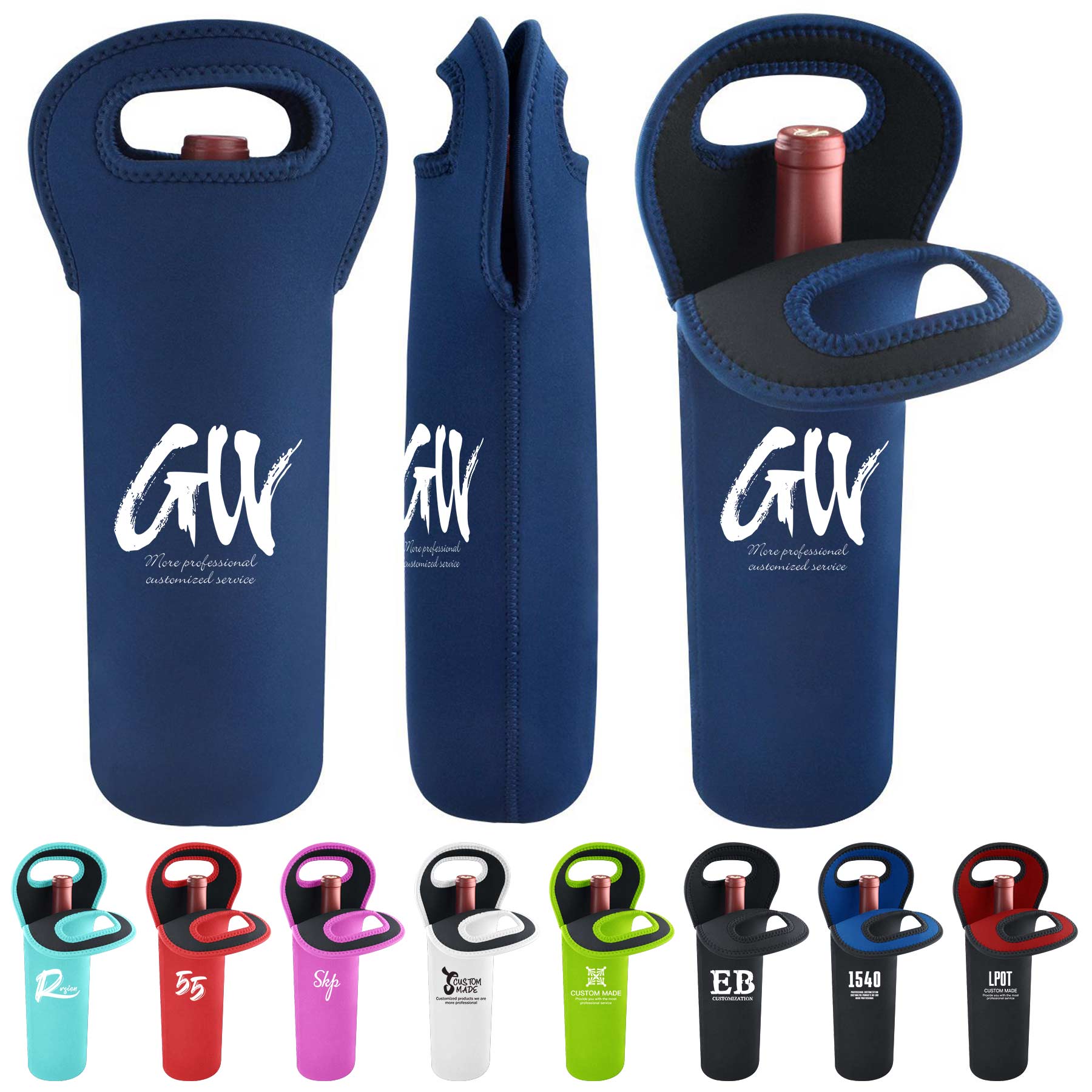Neoprene Wine Tote Bag 1