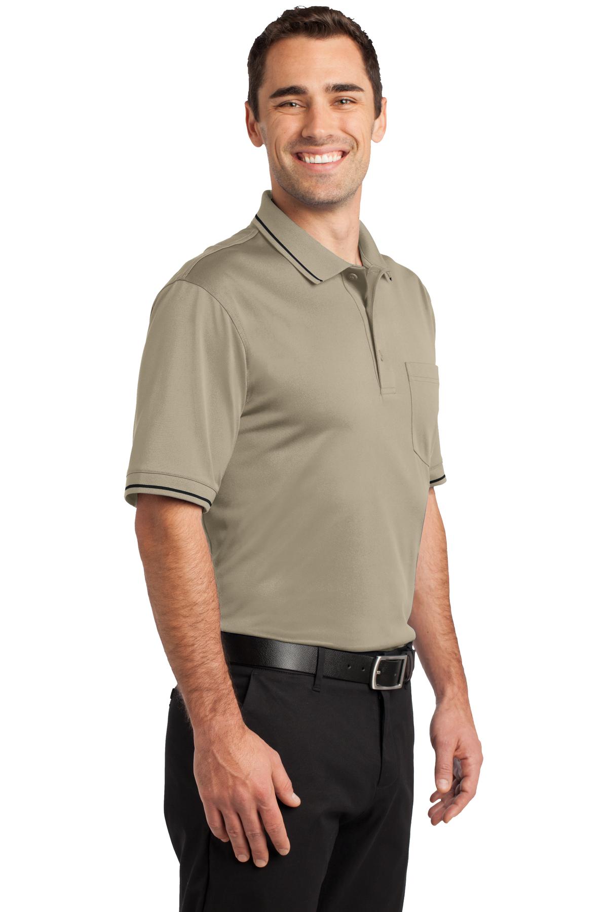CornerStone Select Snag-Proof Tipped Pocket Polo. CS415 19