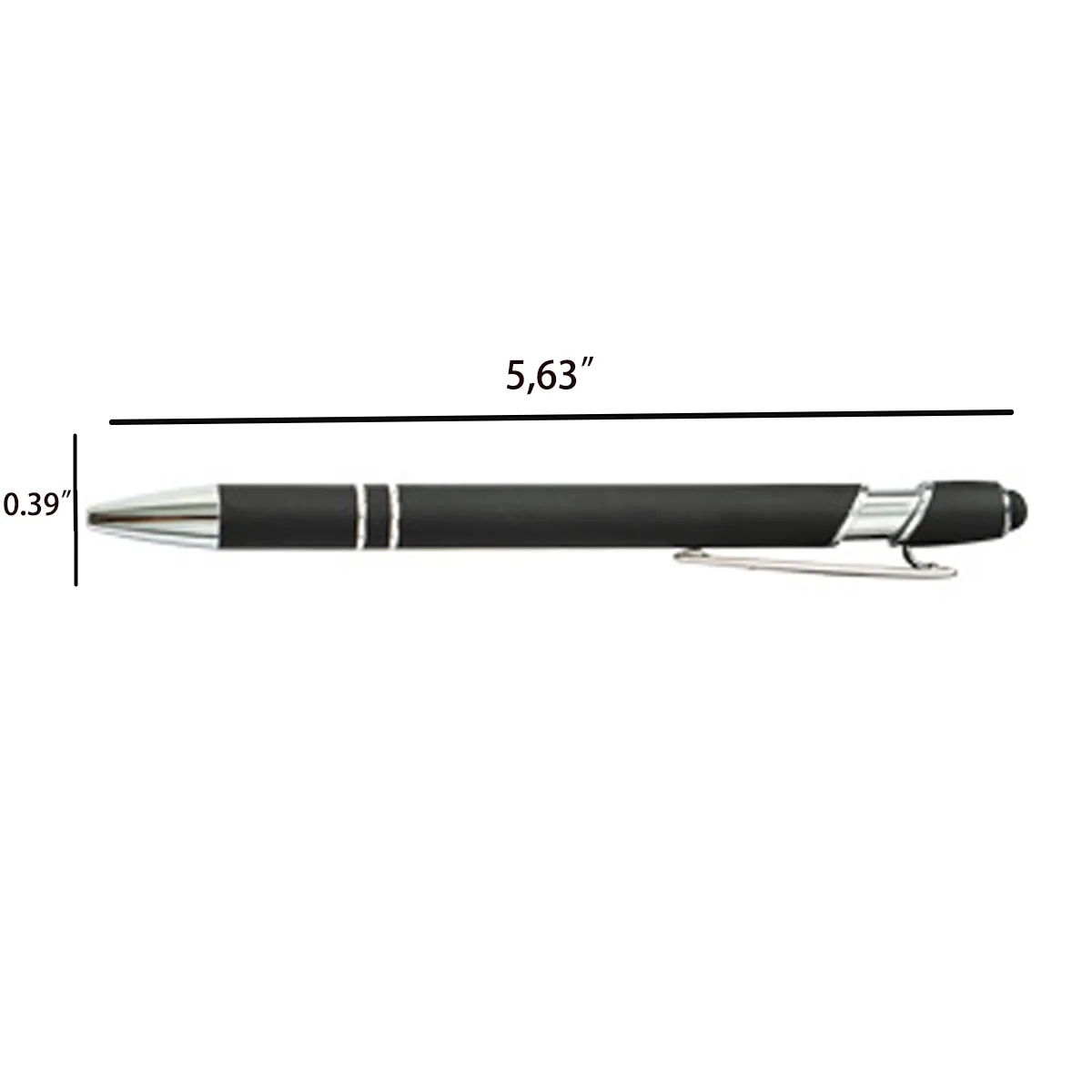 Pen 2In1 Stylus Retractable Ballpoint W/ Tip 4