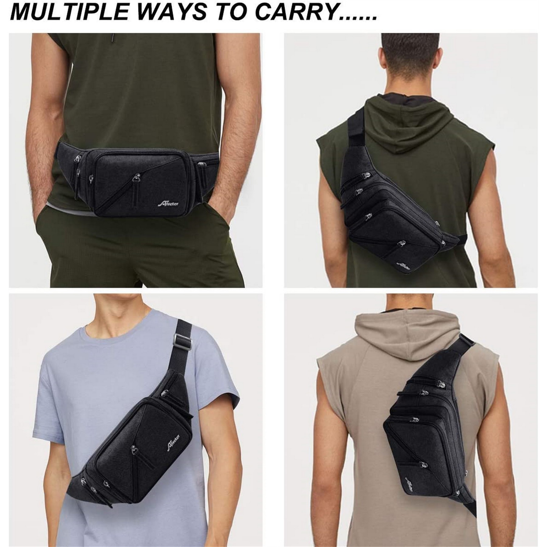 Waist Bag Pack With Water Bottle Holder 7