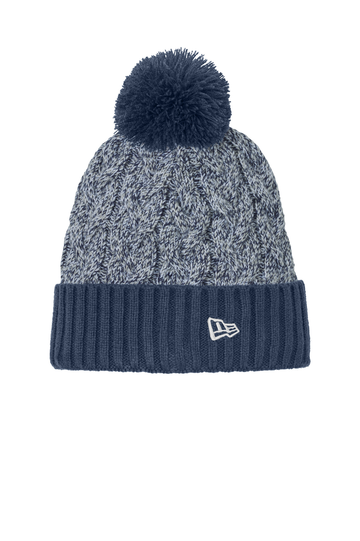 New Era Marled Knit Pom Beanie NE910 13