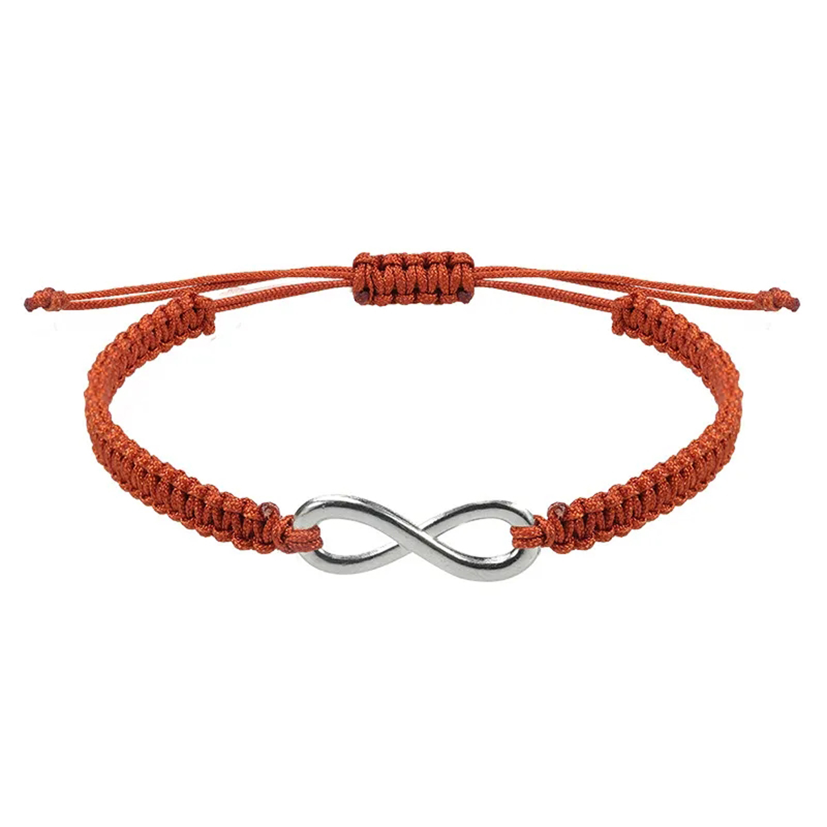 Woven Wristband with Stainless Steel Accent 1