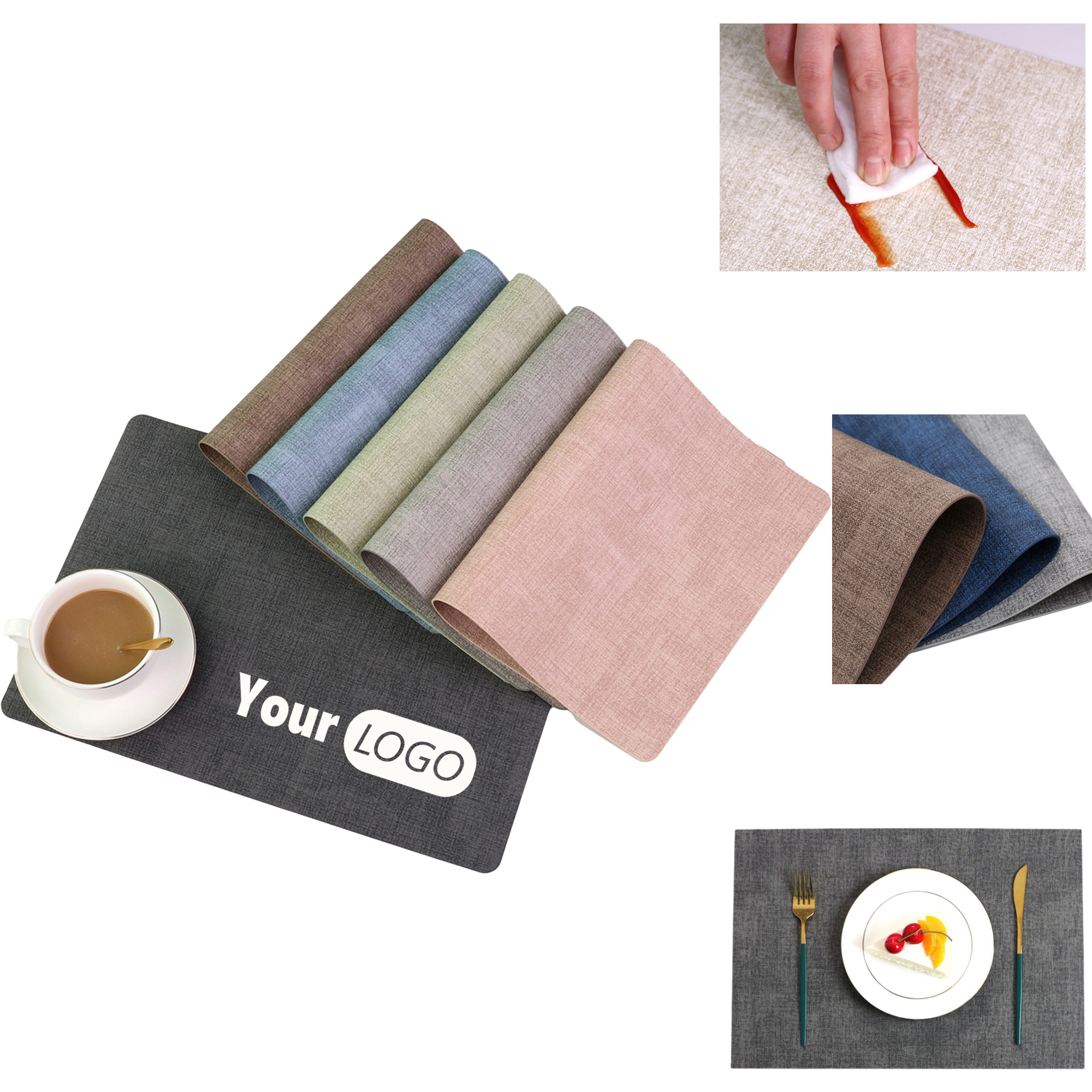 Heat-Resistant Leather Table Mats 2