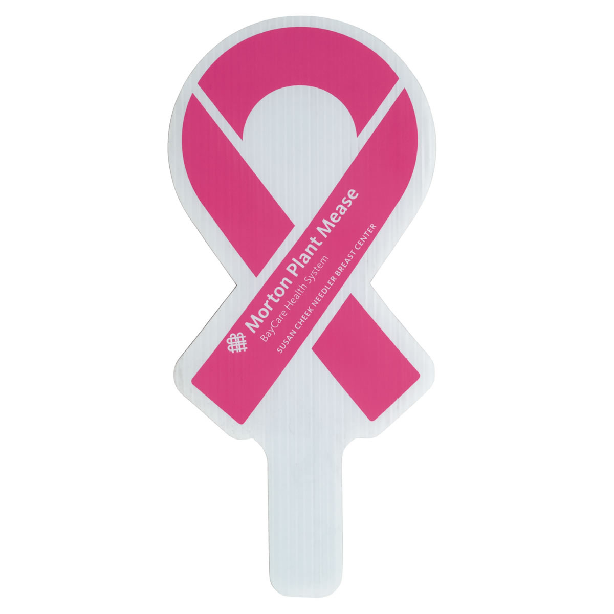 Awareness Ribbon Hand Fan, Screen Printed 30