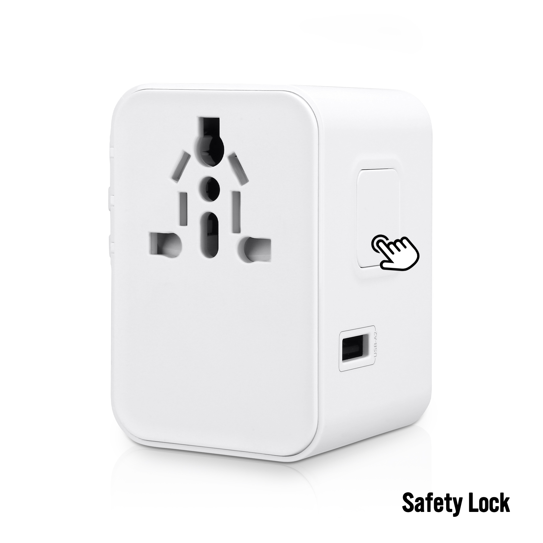 35W Universal Travel Adapter With 5 USB Ports And PD Fast Charging 9
