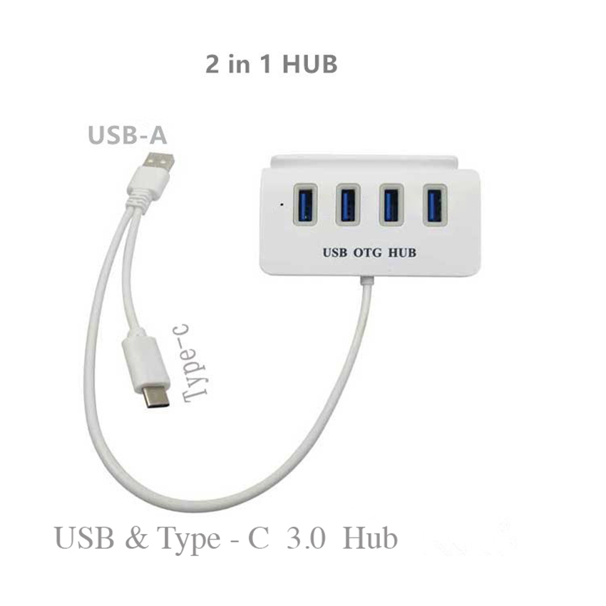 4-Port USB & Type C 3.0 Hub with Phone Holder 8