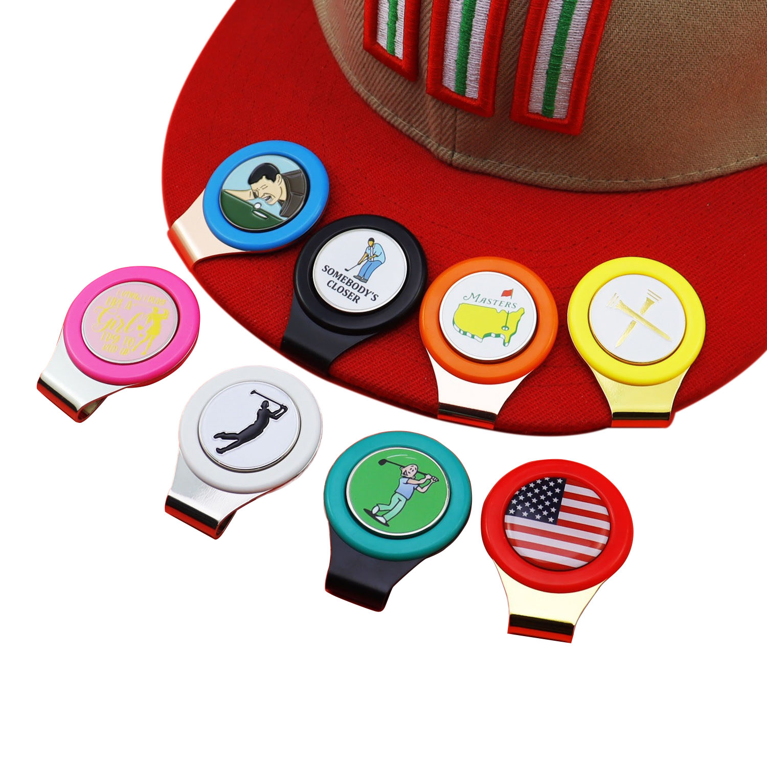 Custom Magnetic Golf Ball Marker Hat Clip 12