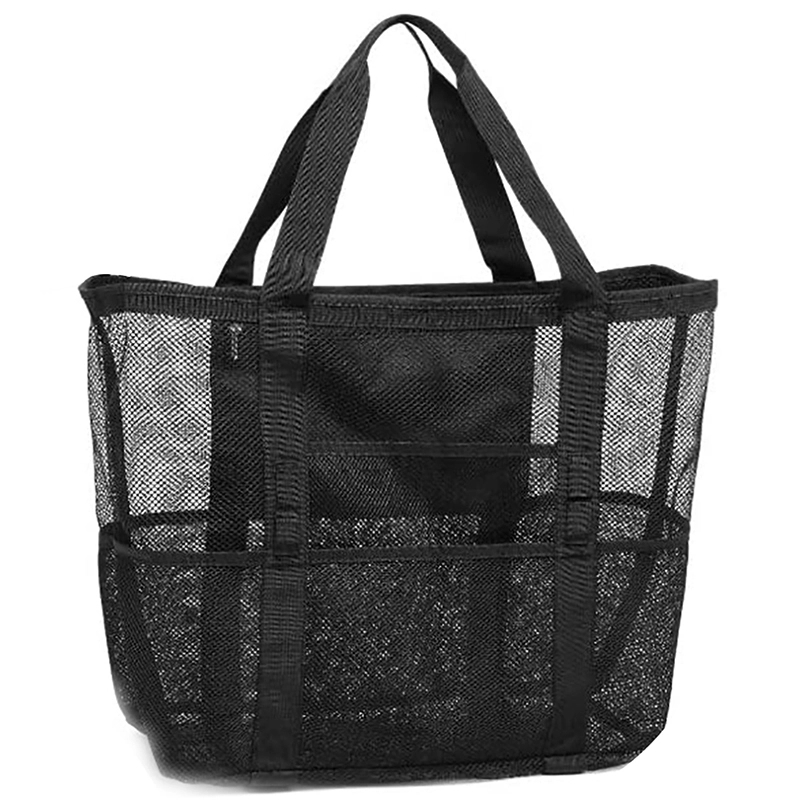 Large Capacity Mesh Beach Bag with 9 Pockets 7