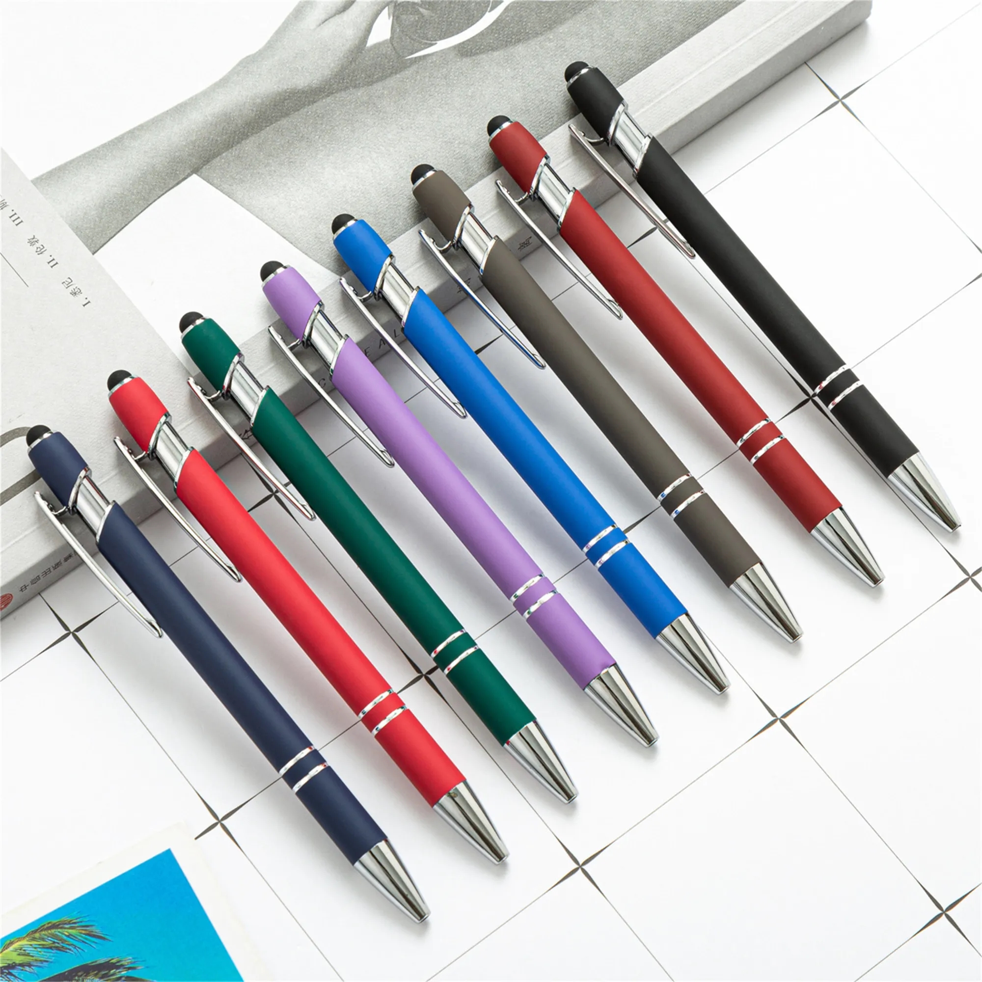 Ellipse Softy w/Stylus Metal Pen - Laser Engraved 3