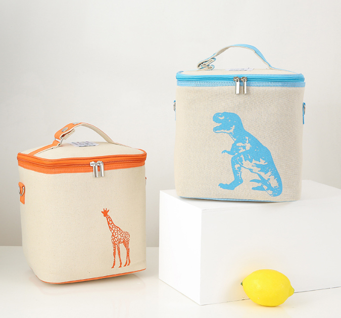 Waterproof Cotton And Linen Insulated Lunch Bag Cooler 3