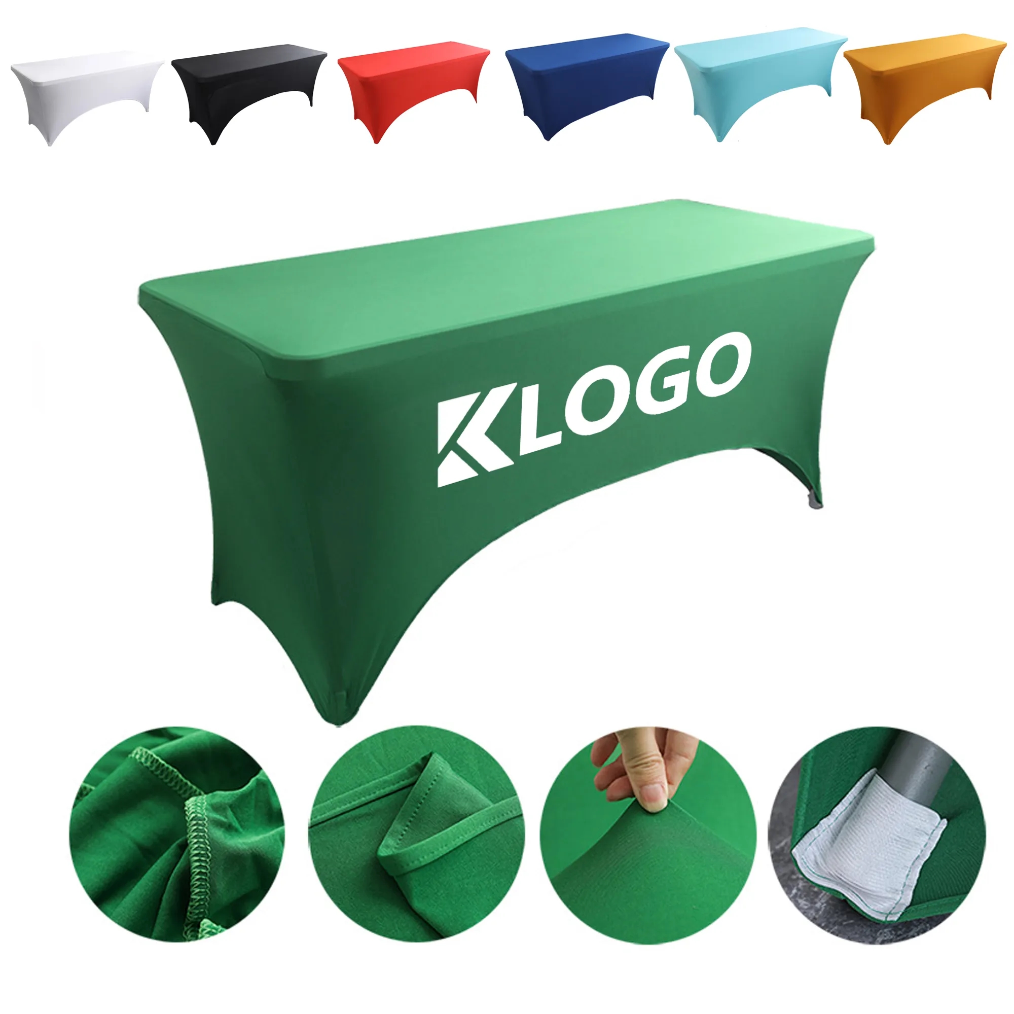 Stretch Spandex Table Cover 6FT Full Color Sublimation 2